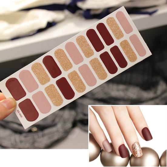 Nail Sticker Self-Adhesive Eco-friendly Paper Nail Art Stickers Decals for Beauty