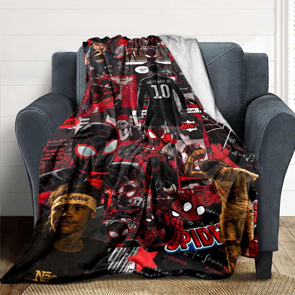 Dynamic Football Stars printed flannel breathable and warm blanket, a stylish home gift, suitable for home, office and bedspread use. 15a144