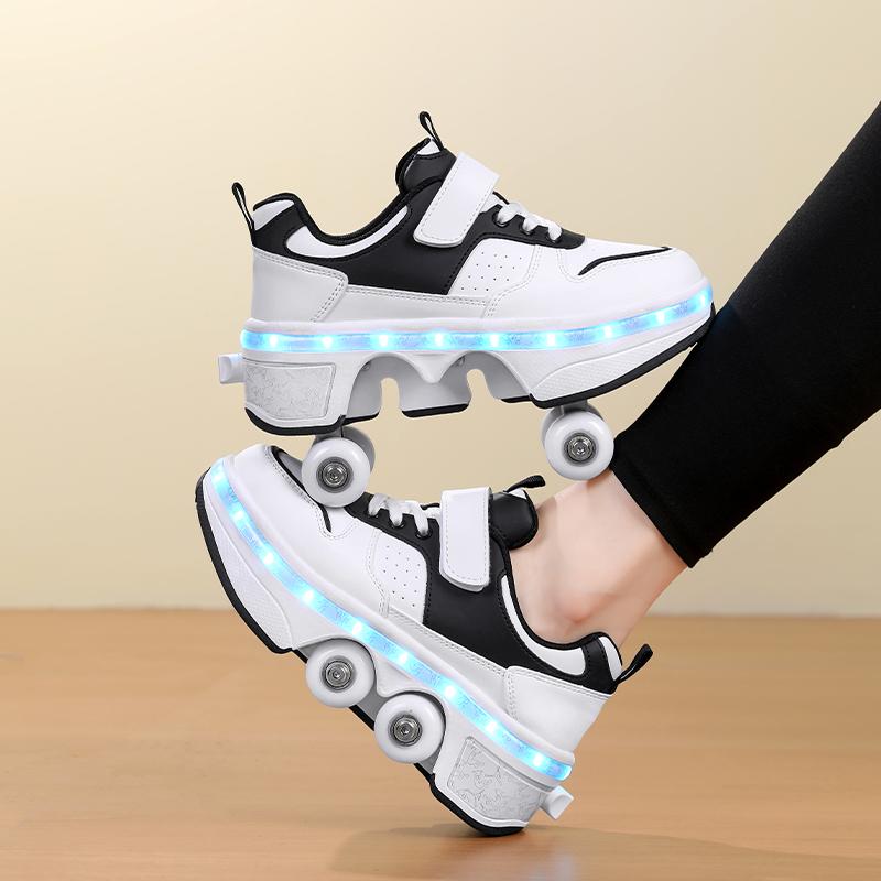 Adult/Kids Roller Roller Shoes Luminous Skating Shoes Kids Glowing Sneakers Luminous Sneakers
