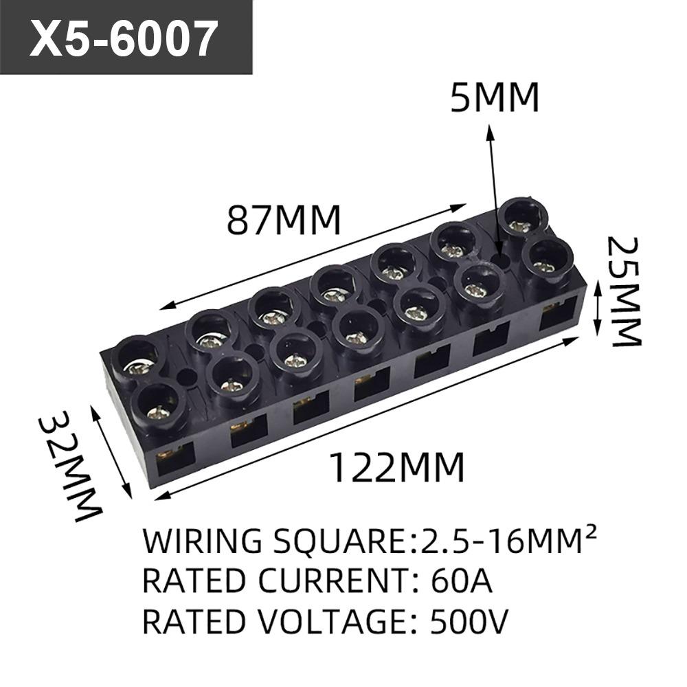 1Pcs X5 Series Terminal Block 20-6 AWG Terminal Electrical Connector New Wiring Connector