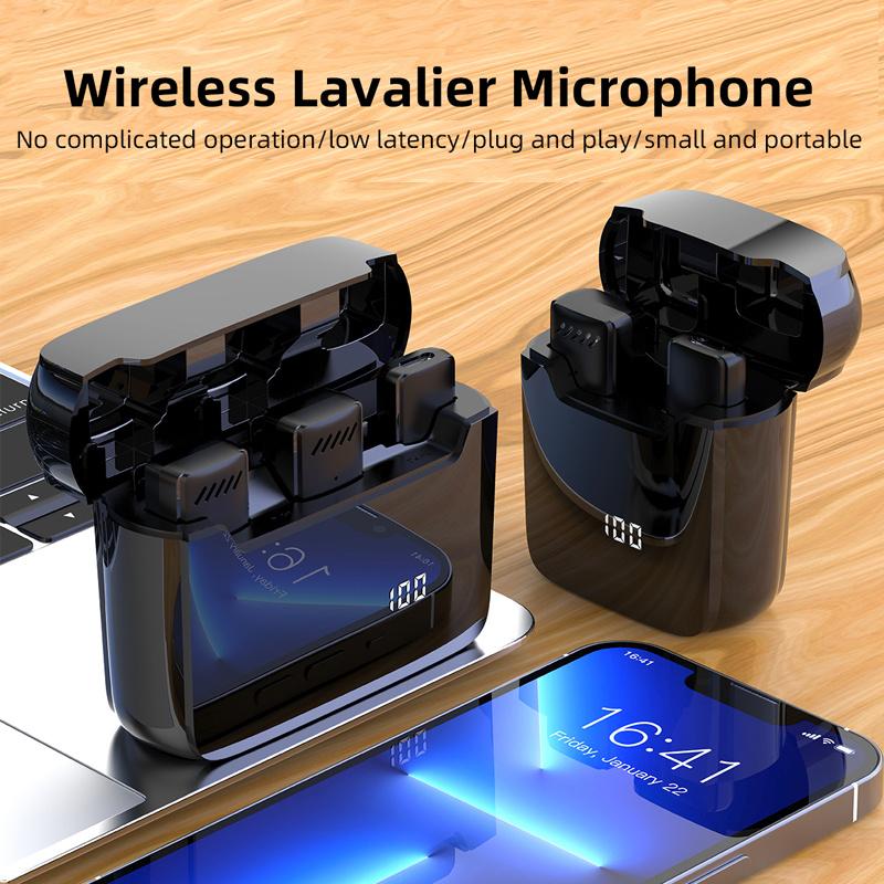 Buy Wireless Lavalier Microphone Portable Audio Video Recording Lapel