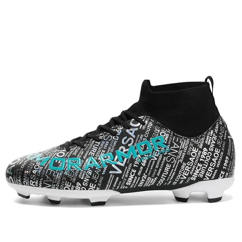

Men Football Boots Society Turf Unisex Outdoor TF/FG Soccer Shoes Resistant Match Sneakers Training Professional Football Shoes 31