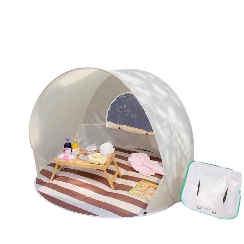 Spacious Portable Folding Beach & Camping Sunshade Tent for 3-4 People