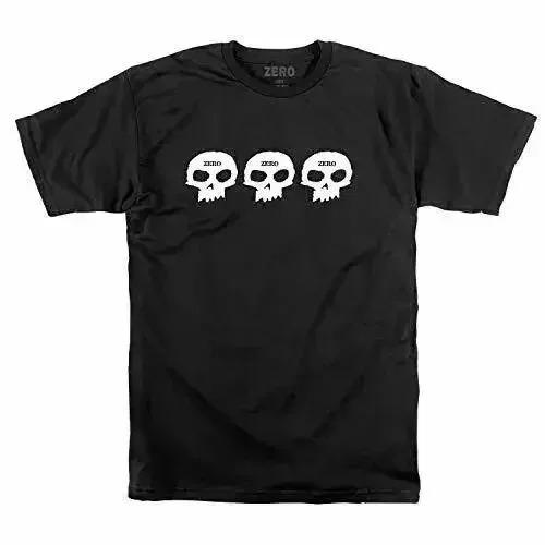 New ZERO Skateboards Vintage Men's Women's Black T-Shirt Size S To 4XL Summer Loose Short Sleeves Cotton T Shirt Top Tees Loose