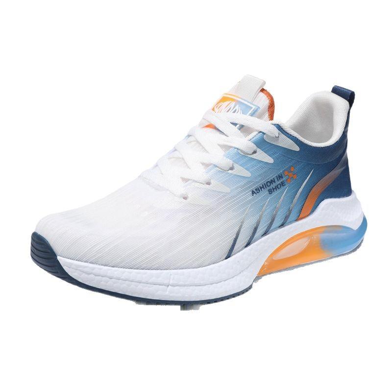 Men's Flying Woven Shoes Non-slip Sports Shoes Men's Running Shoes Trendy Versatile Breathable Spring and Autumn Men's Casual Single