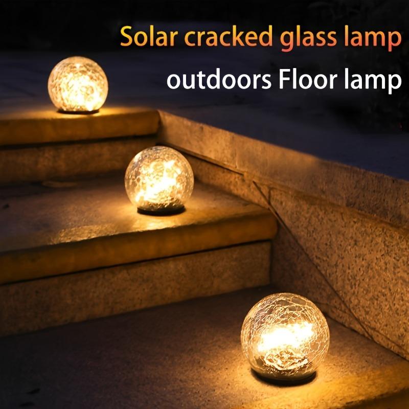 1PC Solar Cracked Glass Light - LED Waterproof Garden Light Garden Decor for Pathways/Lawn/Courtyard