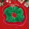 Velvet Hair Scrunchies for Christmas Scrunchies, Soft Elastic Ties Women Girls, Lightweight Cute Gifts Friends Contrast Color Ponytail Holder