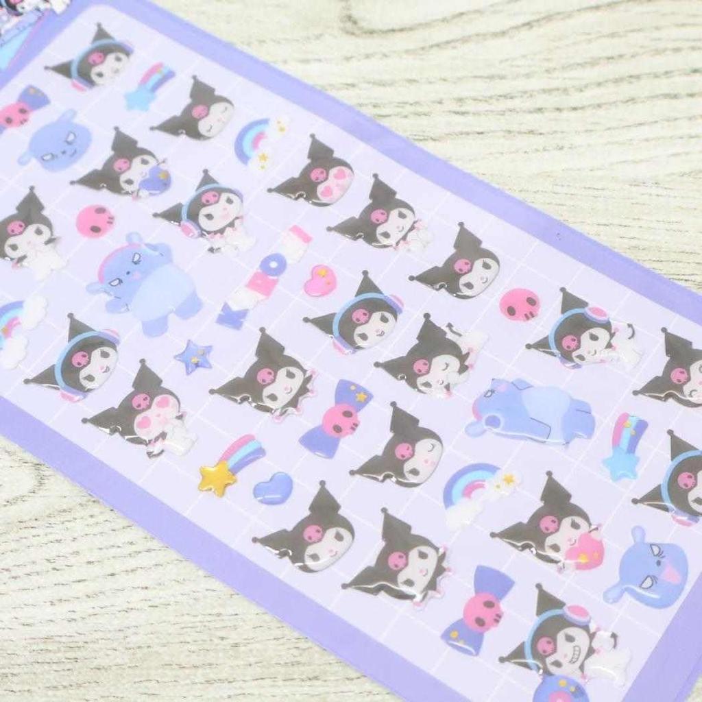 Kuromi [Foaie de stickere] Sticker Epoxidic Sanrio