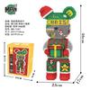 46cm Fluid Art Bear Building Blocks Kawaii Violent Bear Half Anatomy Bear Brick Figure Model Mini Bricks Toys for Birthday Gift