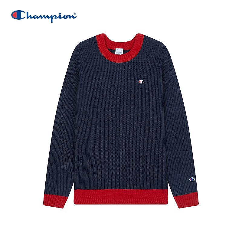 Champion Men's Color Block Crew Neck Knitted Sweater