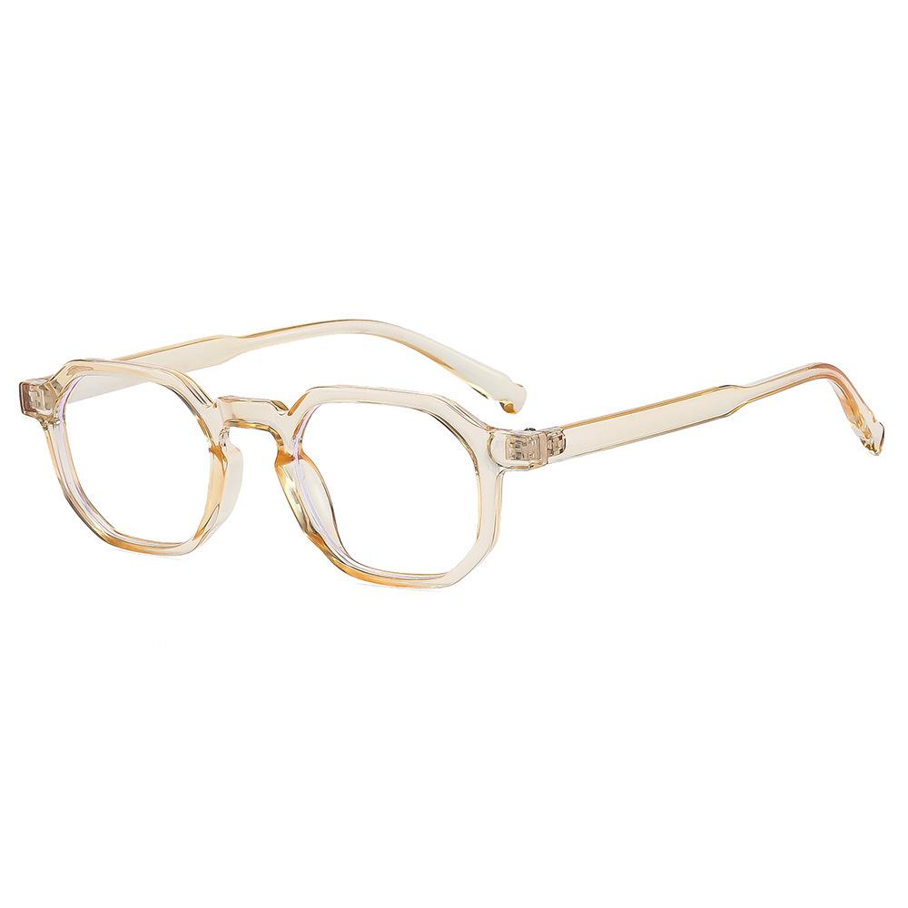 Retro Unisex Square Frame Glasses with Anti-Blue Light Lenses