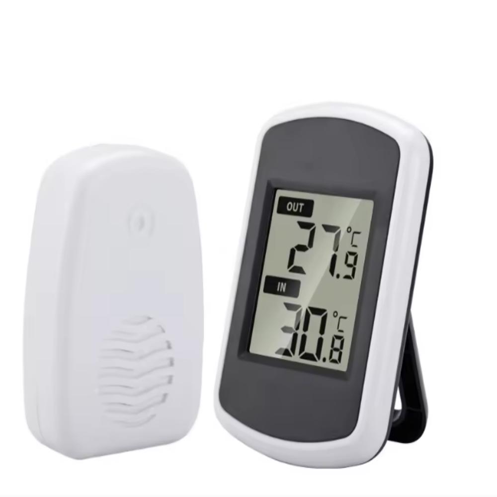 

Interior Exterior Electronic Wireless Digital Display Thermometer LCD Temperature Measurement Tester Without Battery
