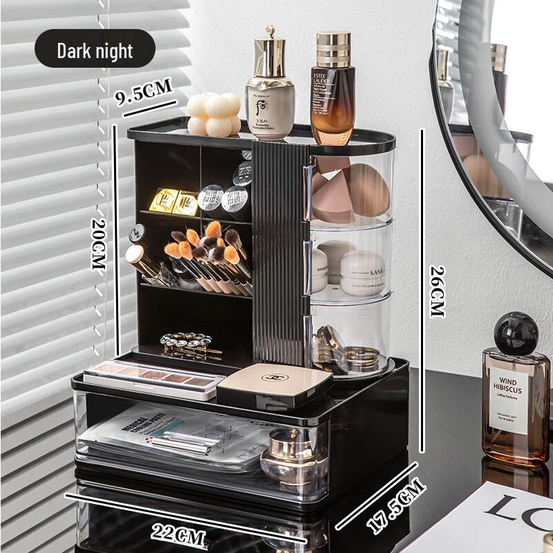 Rotating Desktop Cosmetic Organizer
