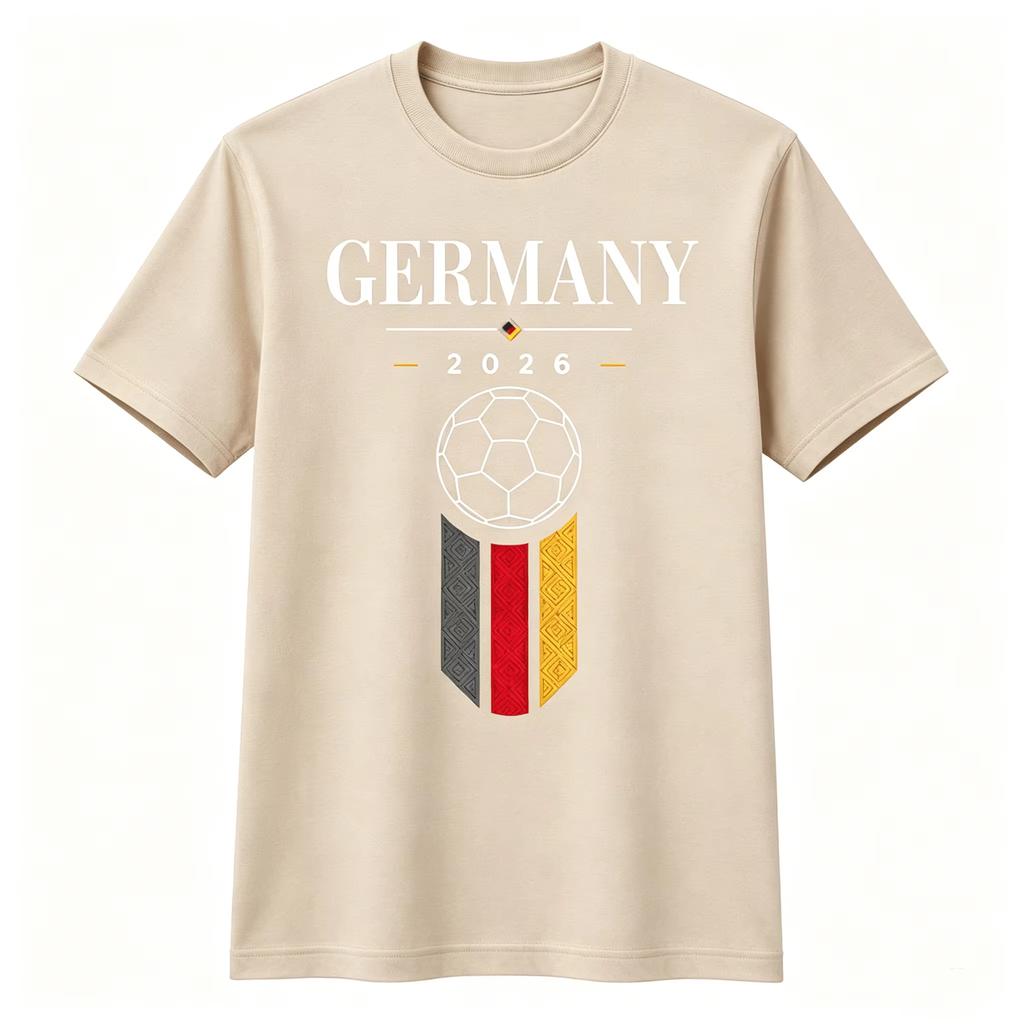 2026 New Summer Cotton Y2K German Soccer Jersey with Germany Flag, Unisex Football Fan Gift Y2K Football T-shirt