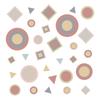 Bohemian Style Wall Sticker Abstract Geometric Self-adhesive Pvc Sticker Children's Room Living Room Kindergarten Wall Decoration