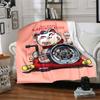 1pc LUCKY CAT Soft Flannel All Season Throw for Home, Office, Outdoor UseDurable Comfort Soft Warm Throw for Home
