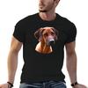 Rhodesian Ridgeback Lejonjakthunden T-shirt bomulls t-shirts man 100% t-shirt man enfärgad g m