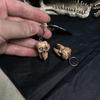 Stili Punk Teschio Dente Lega Robusta Resina Orecchini Gothics Fatti a Mano Gioielli Moda Donna Accessorio per Uso Quotidiano