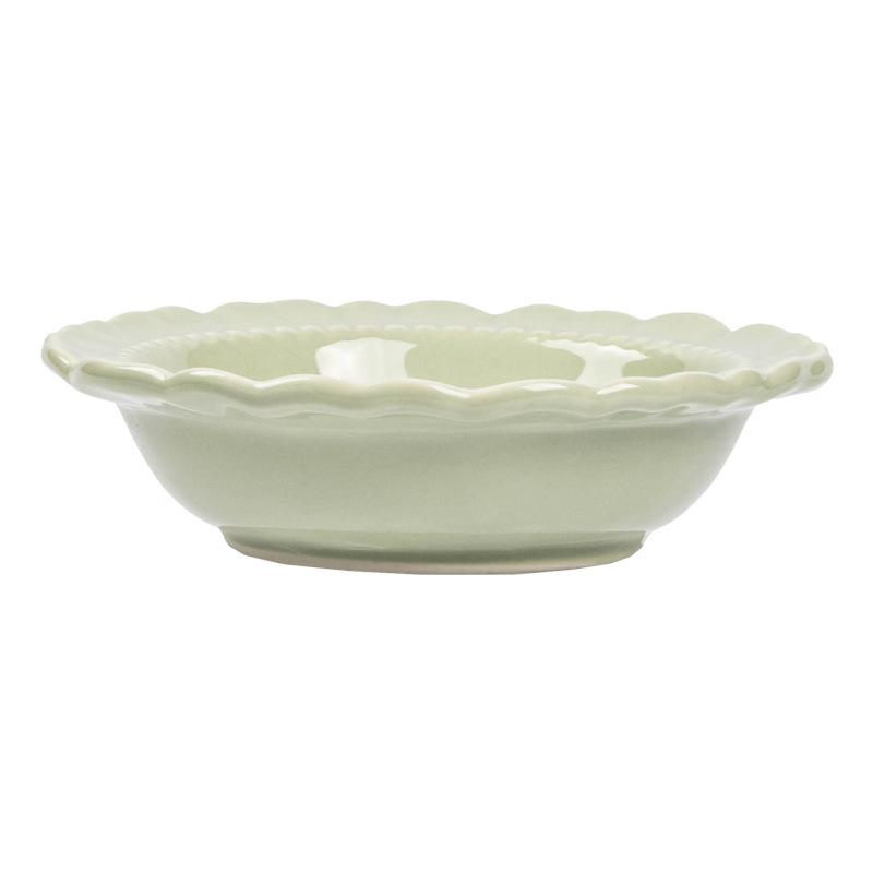 Piatto Degustazione in Pizzo Delicato Piatto in Ceramica Monocolore Stoviglie di Alto Valore per la Casa Piatto per Ristorante Piatto Degustazione Piatti Freddi
