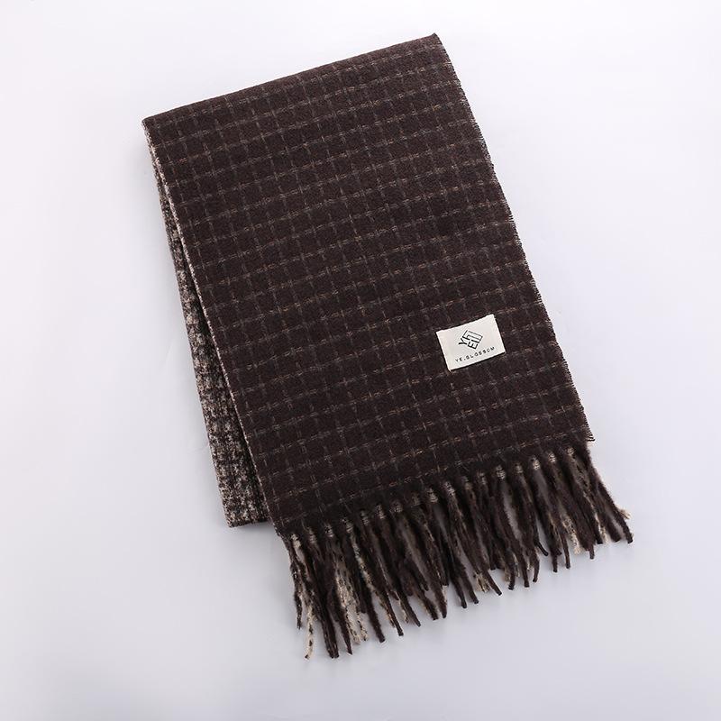 Scarf women's winter new autumn and winter literary girls versatile Maillard American Japanese scarf shawl