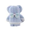 Coral Fleece Bear Gift Towel With Soft Touch For Wedding And Holiday Celebrations
