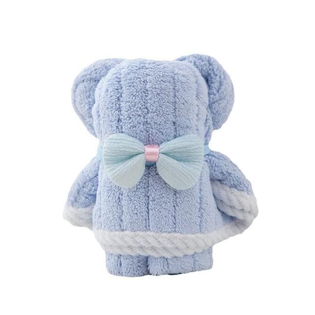 Coral Fleece Bear Gift Towel With Soft Touch For Wedding And Holiday Celebrations