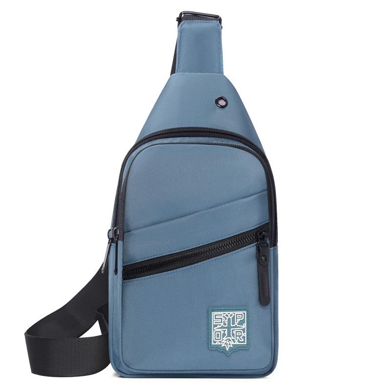 Men's breast bag high-end large-capacity shoulder bag outdoor sports and leisure versatile trend chest messenger bag