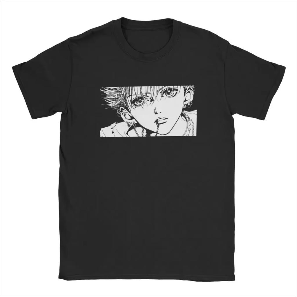 Nana Unisexga Panel Collage Anime Punk Graphic Tee Cotton Unisexs Unisexs Tshirt Summer Streetwear
