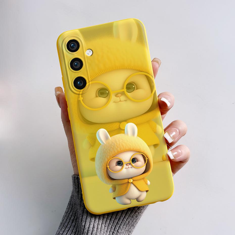 For Samsung Galaxy S23 FE Case S23 Plus Cute Rabbit Panda Painted Soft Silicone Phone Case For Samsung S23 Ultra S 23 S23+ Shell