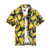 Hawaiian men's printed short-sleeve shirt, large summer beach shirt, loose casual seaside surfing beachwear