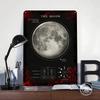 The Moon Printed Poster Customized Wall Art Retro Vintage Metal Tin Signs for Room Bedroom Decoration Gaming Office Decor House
