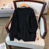 Plus Size Women's V-Neck Sweater, Loose Fit, Bust 150/160/350, Sizes 200/300/350 Jin, Style 8052