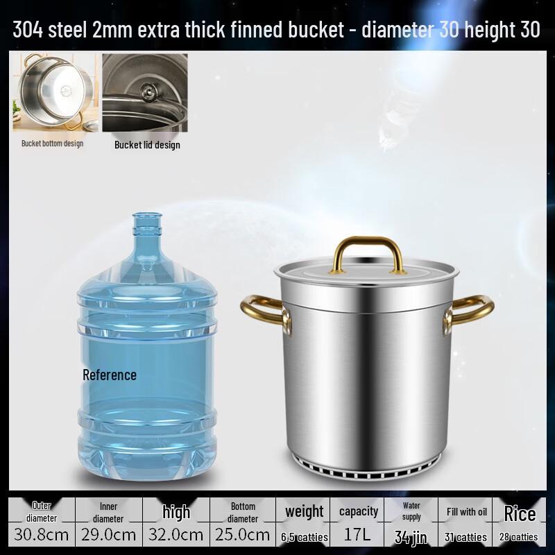 Youde 304 Stainless Steel Energy-Saving Commercial Soup Pot