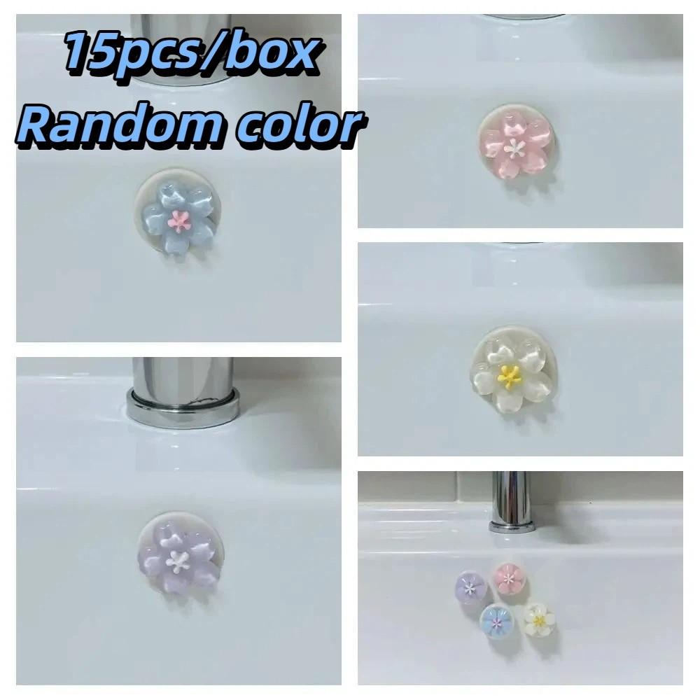 

15pcs/box Good Elasticity Wash Basin Spare Parts Soft Silicone Overflow Hole Plug Sink Side Leakage Random color