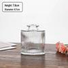 SEE KEAN Simple Transparent Striped Glass Vase