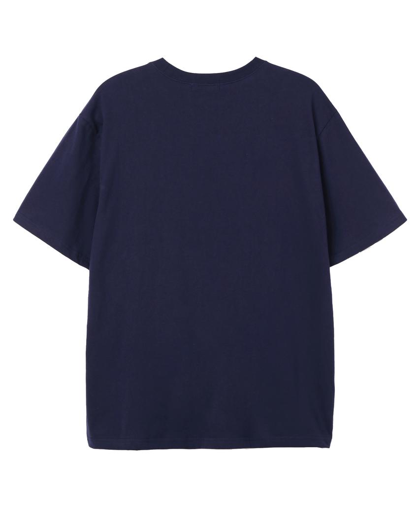SHIRTER Camera Bear Short Sleeve T-Shirt (Ss035) Navy (B Type)