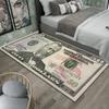 Tappeto Tappetino Tappeto Stampa Banconote Dollaro Colorato Creativo Grande Area Camera da Letto Ingresso Antiscivolo Resistente alle Macchie Decorazione Casa INS