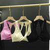 European & American Style Women's Yoga Suit: Stylish Pilates Sports Top with Beautiful Back Design