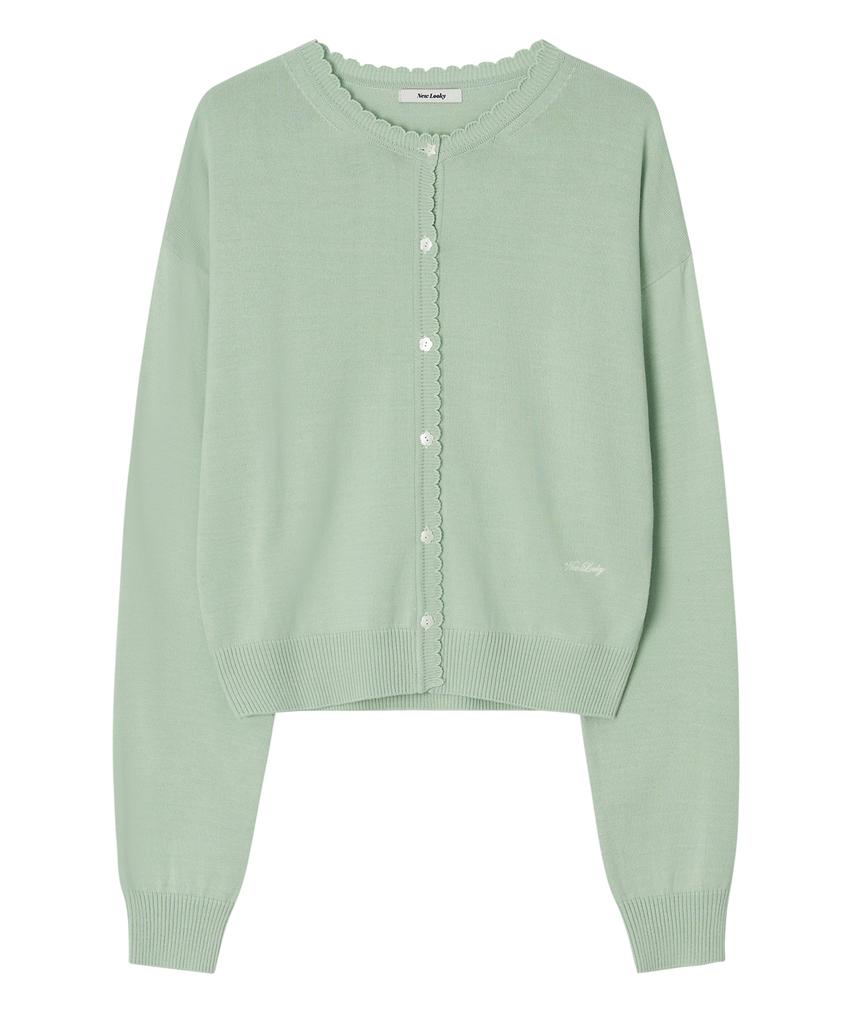 Nyuluki Base Loose Fit Cardigan_Mint