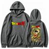 Felpa Dragon Ball Z Goku Shenron Drago Anime Manga Streetwear Estetica Nera Oversize Casual Sportiva Felpe