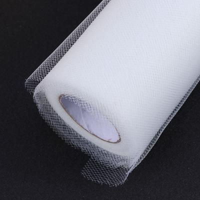 6 Inches 25 Yards Tulle Roll Silver Gray For Diy Wedding Decoration Tutu Skirt Gift Wrapping Gauze Roll Craft Fabric Poly Mesh
