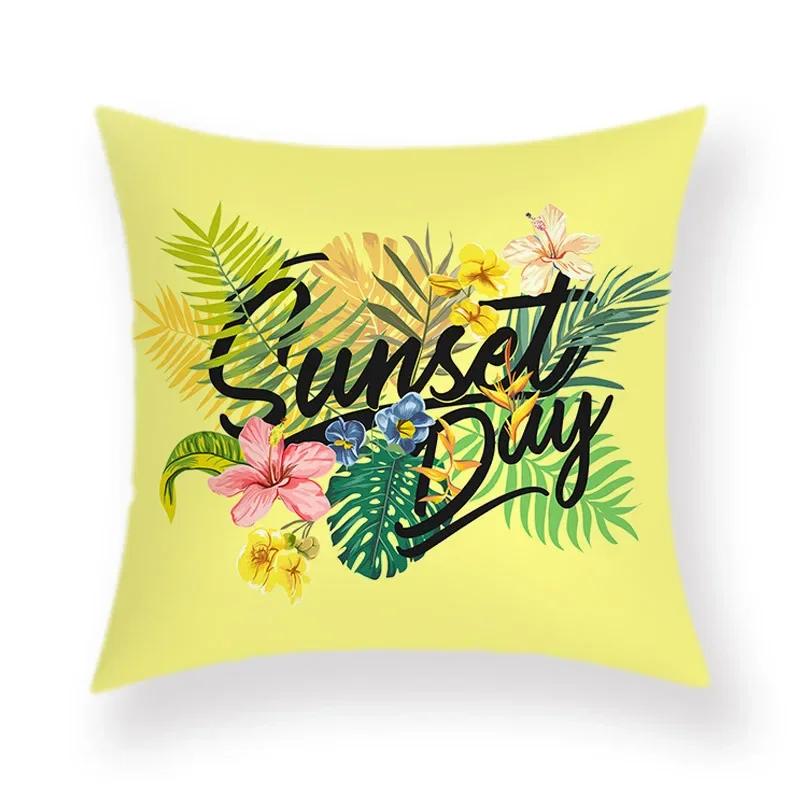 Boho Room Aesthetic Summer Green Pillowcase Cartoon Pineapple Decorative Pillow Bed Sofa Throw