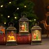 Christmas Luminous Water-Filled Lantern: Small Desktop Ornament & Night Light for Kids