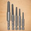 5/6 Pcs Damaged Screw Extractor Broken Bolt Extractor Set Thread Bad Screw Stud Remover for Stripped Screws Nuts & Bolts