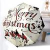 1pc Christmas Decorations Automatic Opening and Closing Folding Umbrella with 8 Iron Ribs - Portable, Foldable for Travel Yy251124083