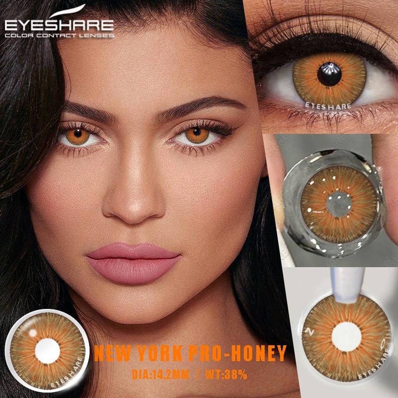 Eyeshare Colored Contact Lenses Eyes New York Pro Series 1 Pair Decoration Comestics Makeup