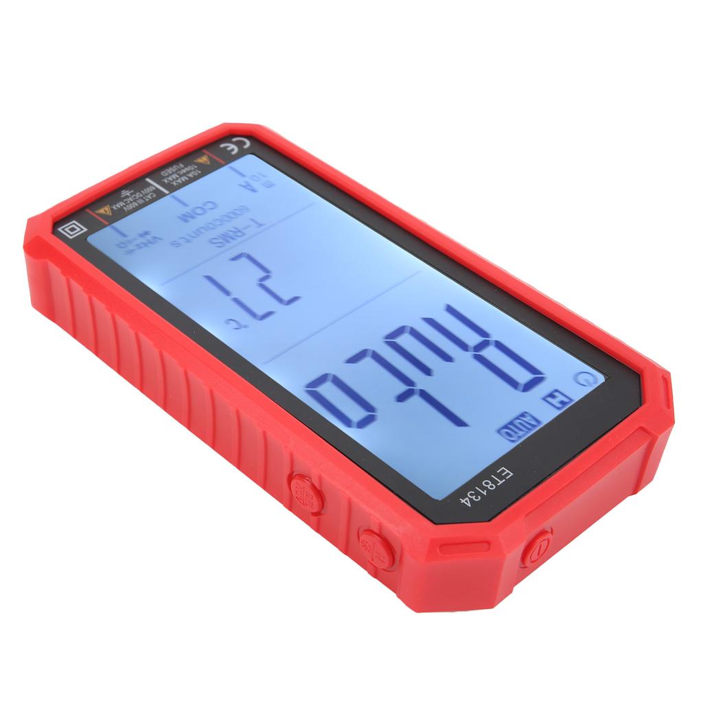 ET8134 Full Screen Multimeter Voltage Current Resistance Capacitance Tester with Color Change Alarm