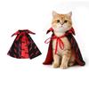 Halloween Pet Capes Costume with Bat Regulable Vampires Cloaks for Kittens Dog Cats Cosplay Party Holiday Decoration