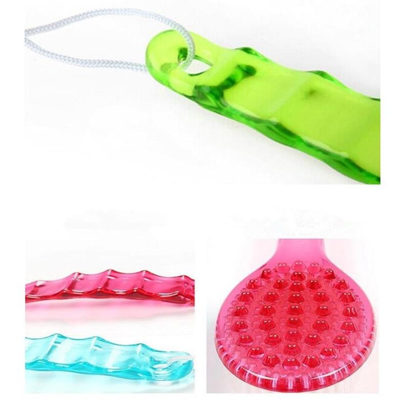 Bath Brush Back Body Bath Shower Sponge Scrubber Brushes with Handle Exfoliating Scrub Skin Massager Exfoliation Bathroom Brush