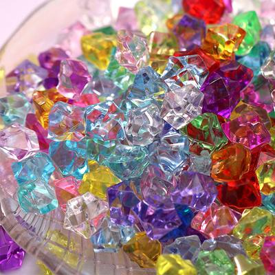 20 ks Náhodné Barevné Ledové Kostky Dětské Hračky Diamant Nepravidelný Kámen Dekorace DIY Ručně Vyráběné Dekorační Doplňky